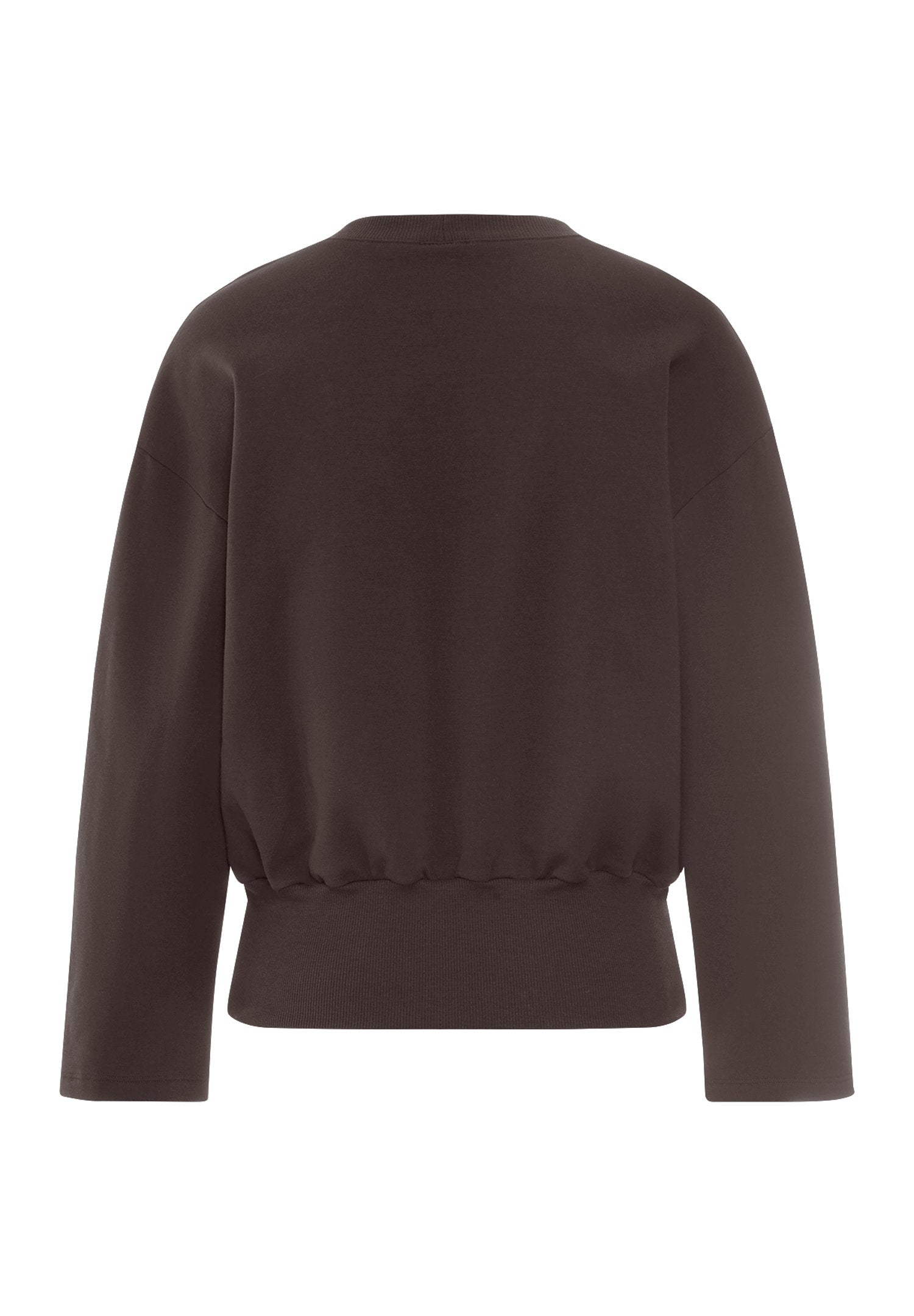 hanro-natural-living-sweatshirt-078934-dark-mocha-baumwolle image 4