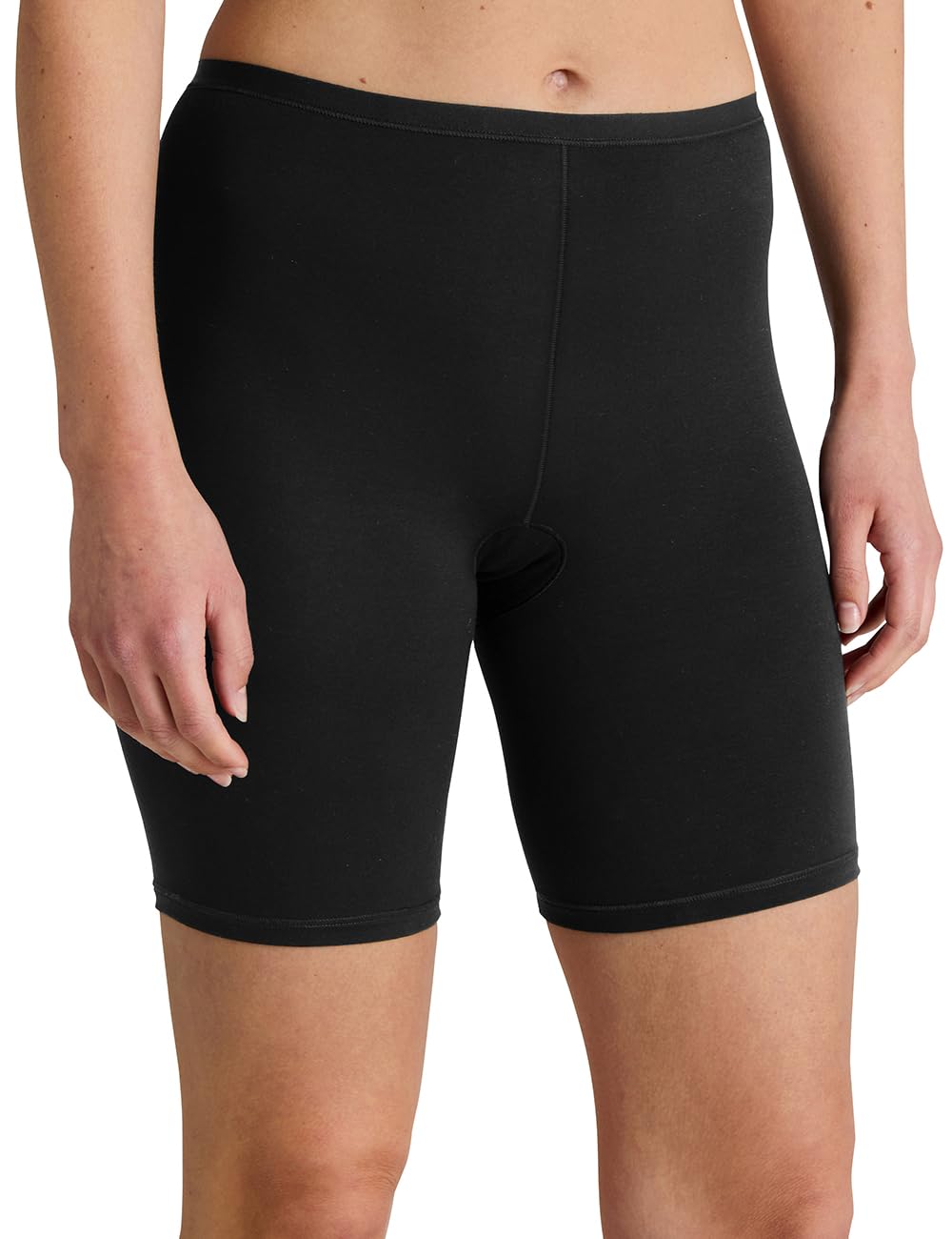 calida-natural-comfort-radlerhose-damen-schwarz-baumwolle image 1