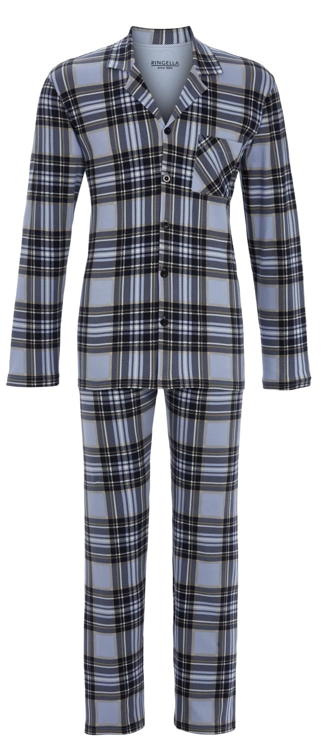 ringella-women-men-pyjama-knopfleiste-pepper-schlafanzug image 4