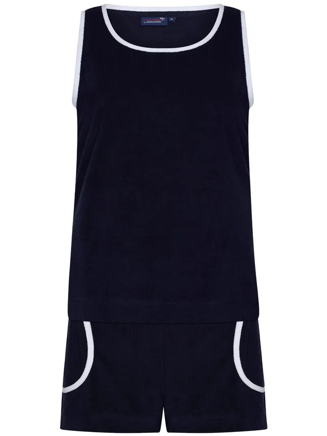 rebelle-sporty-shortama-pyjama-blau-frottee-rmellos image 1