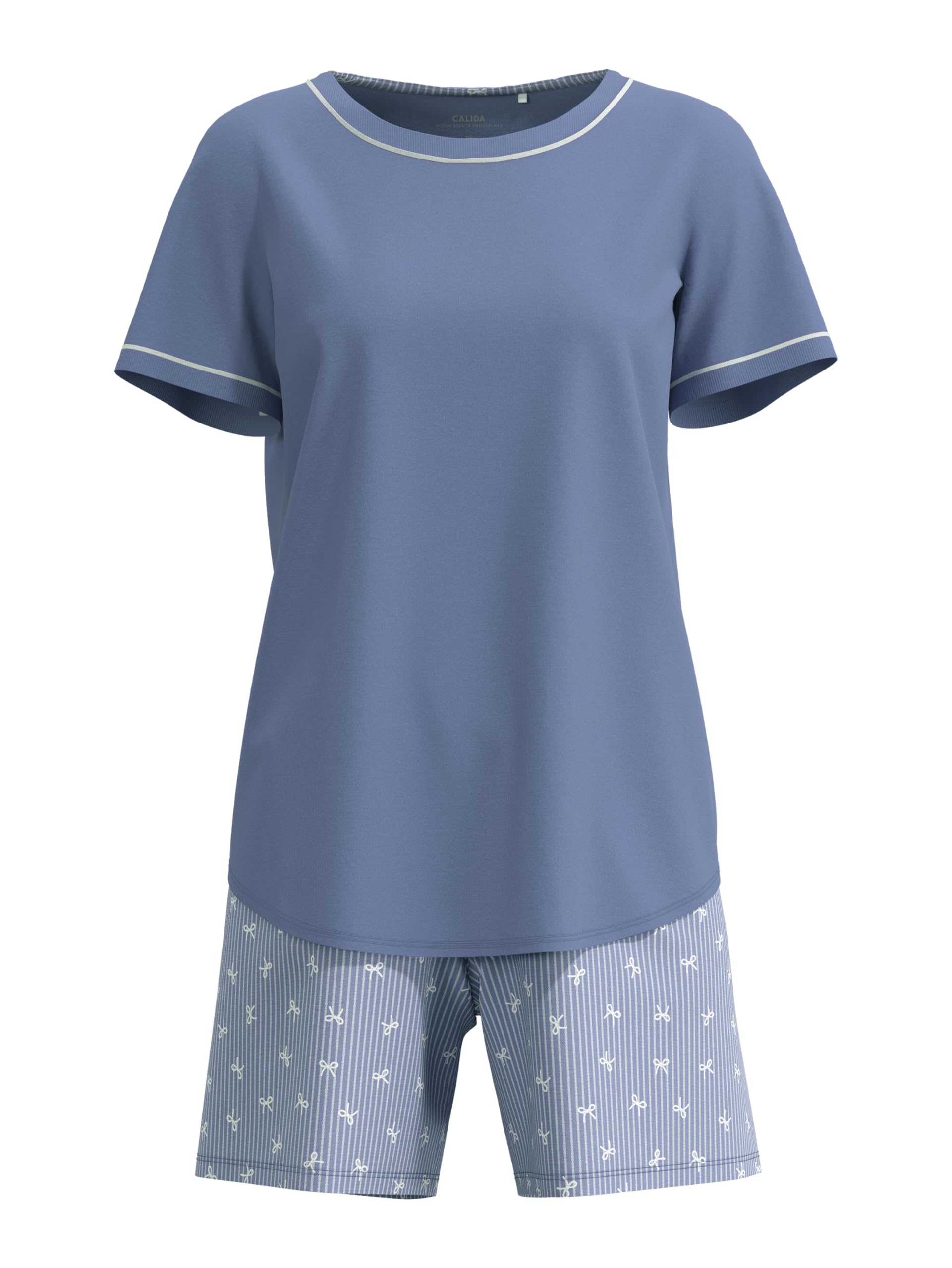 calida-sweet-dreams-pyjamaset-damen-kurz-blau image 3
