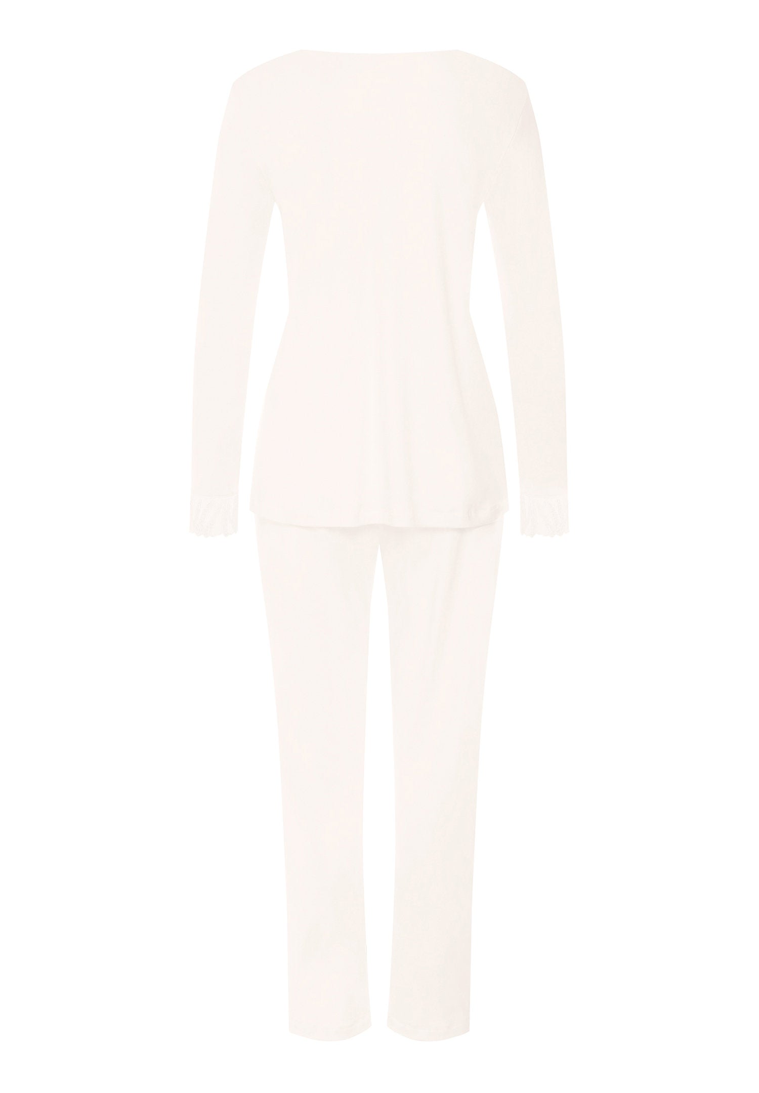 hanro-rosaria-pyjama-langarm-off-white-baumwolle-stickerei image 3