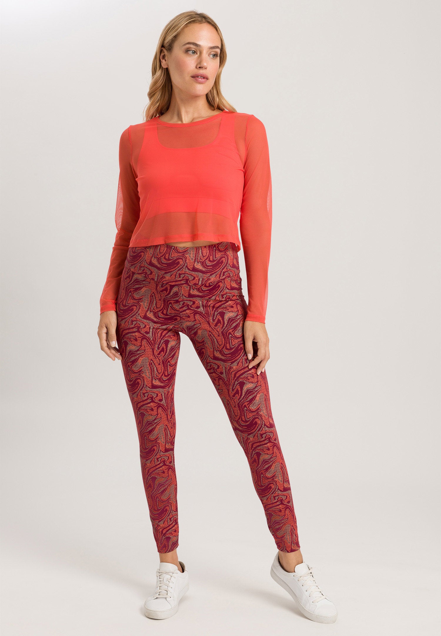 hanro-balance-leggings-072555-graphic-marble-damen image 5