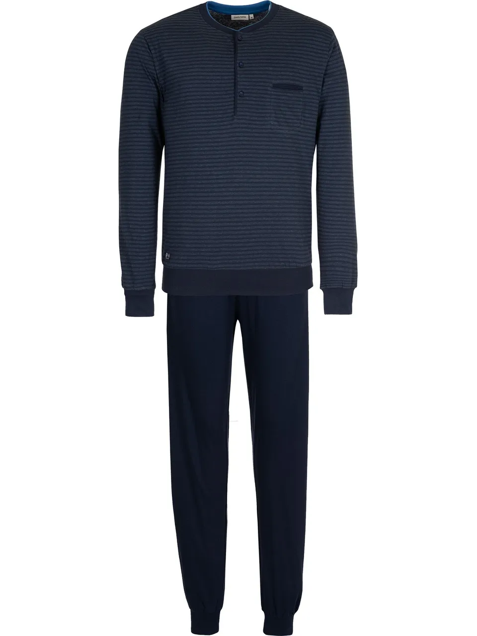 pastunette-noos-pyjama-dunkelblau-herren-baumwolle image 1