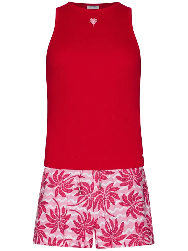 myrebelle-palm-springs-shortama-palmprint-rosa image 1