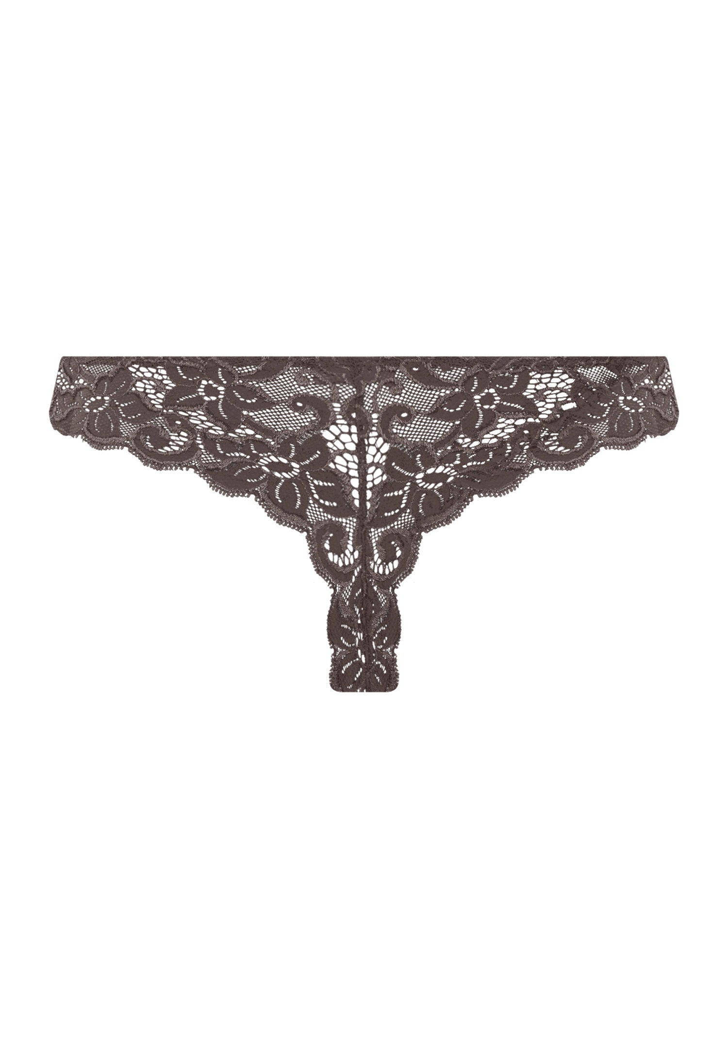 hanro-moments-thong-string-dark-mocha-spitze image 3