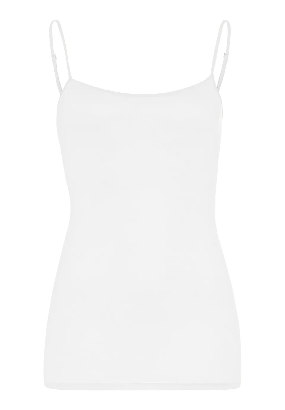 hanro-ultralight-spaghetti-top-damen-wei-baumwolle image 1