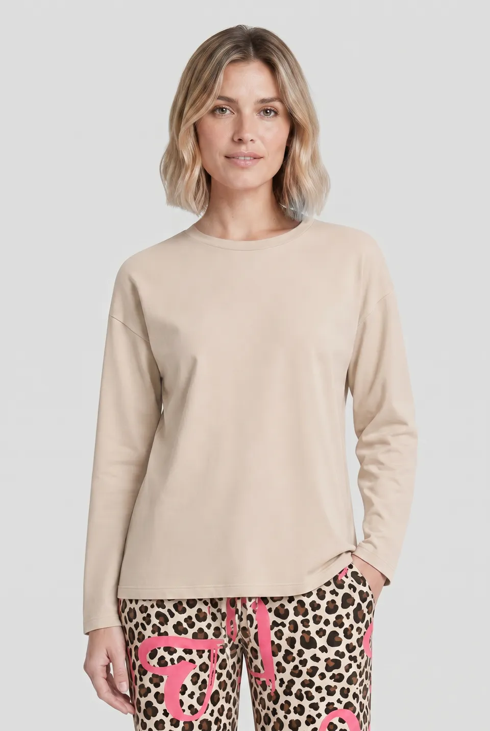 r-sch-be-happy-sweatshirt-langarm-beige-baumwolle image 1