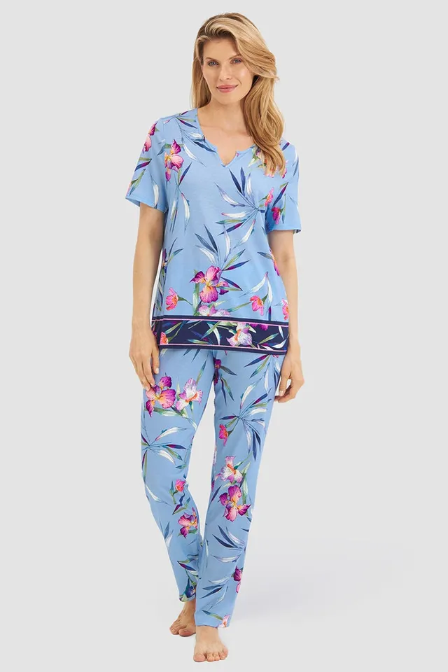 r-sch-be-happy-pyjama-lang-blau-baumwolle-modal image 1