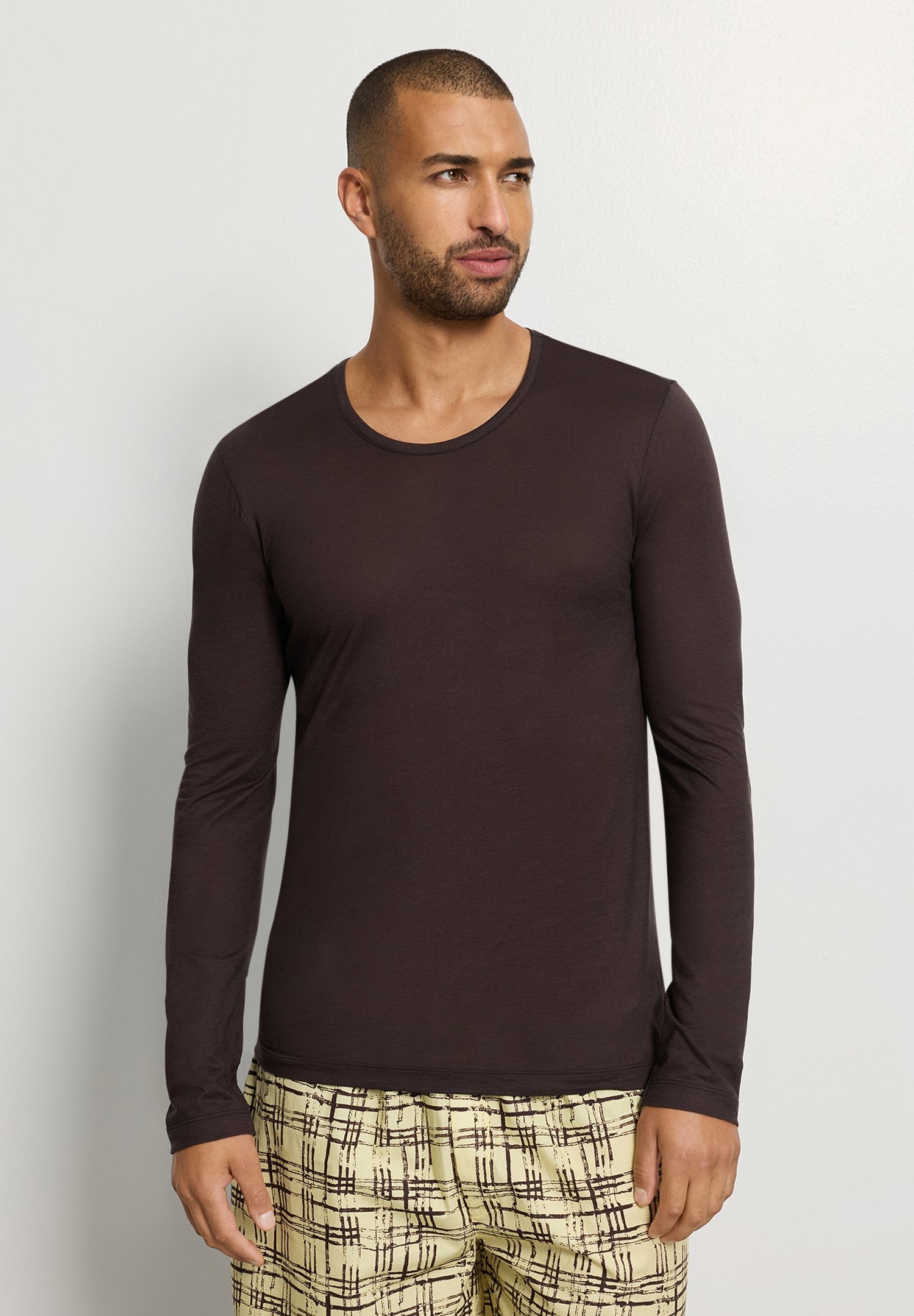 hanro-arthur-arbesser-longsleeve-dark-pine-baumwolle-herren image 4