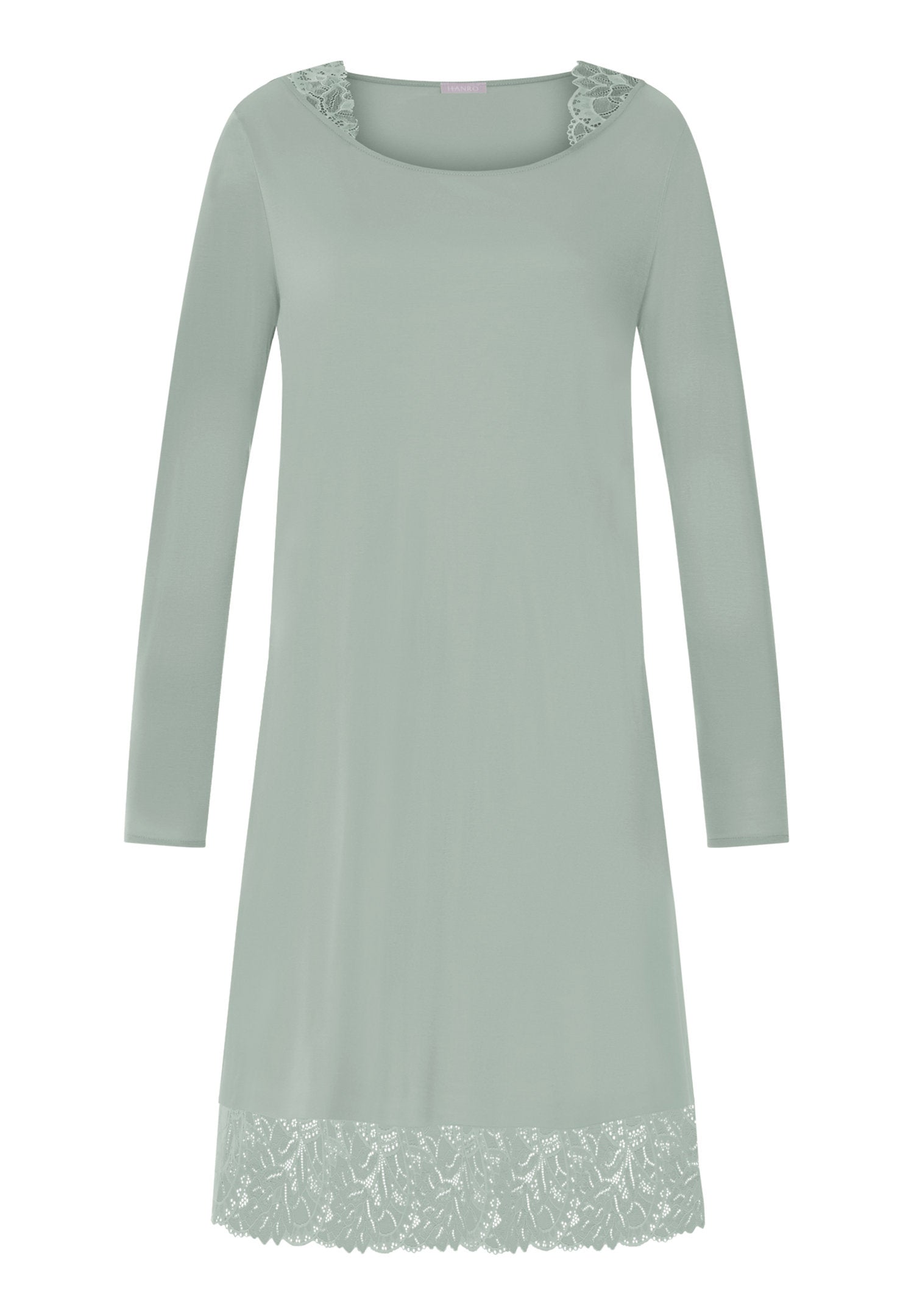 hanro-azelia-nachthemd-langarm-mystic-breeze-spitze-100cm image 1