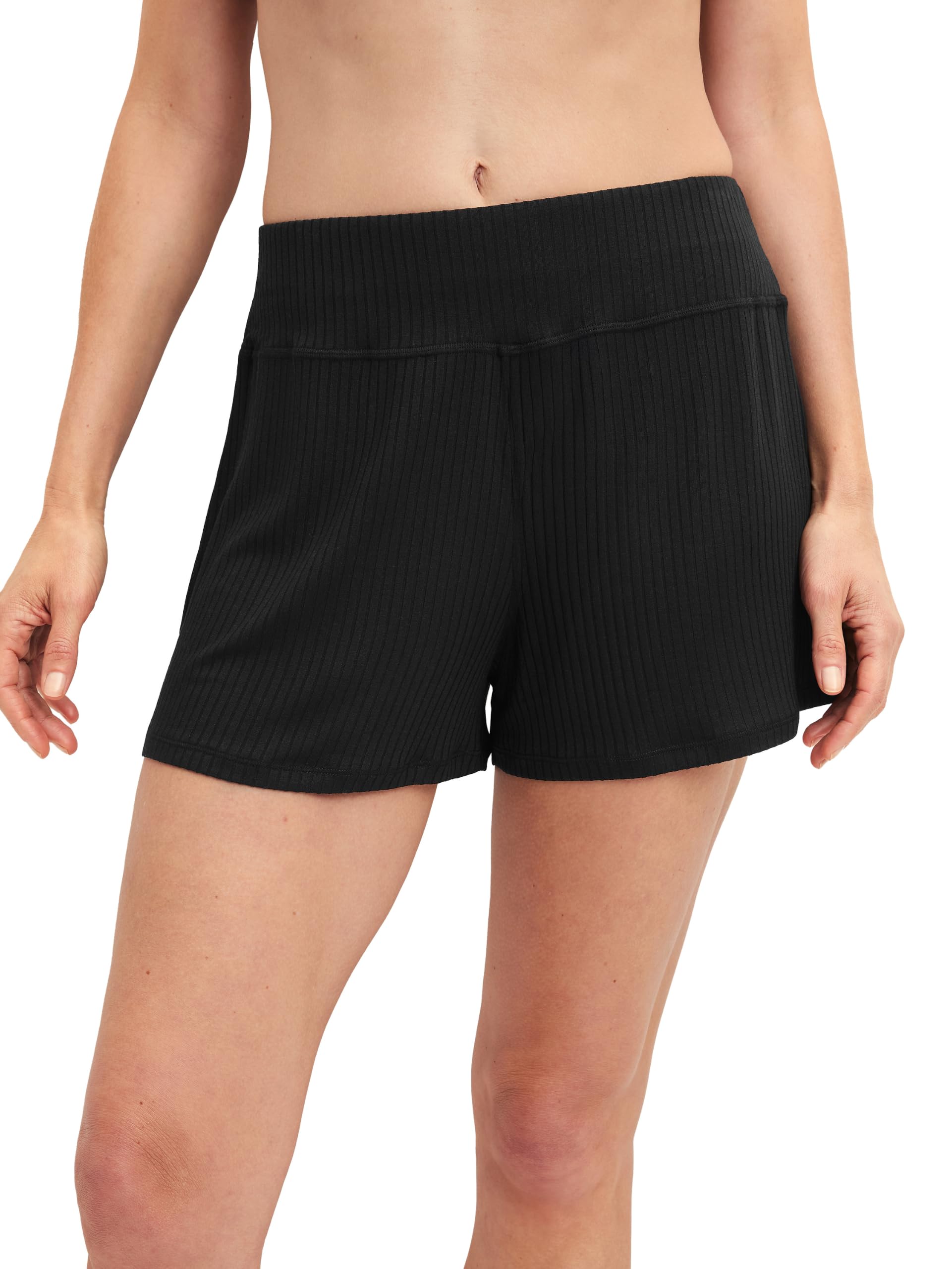 calida-feminine-lounge-pyjamahose-damen-schwarz-ripp image 7