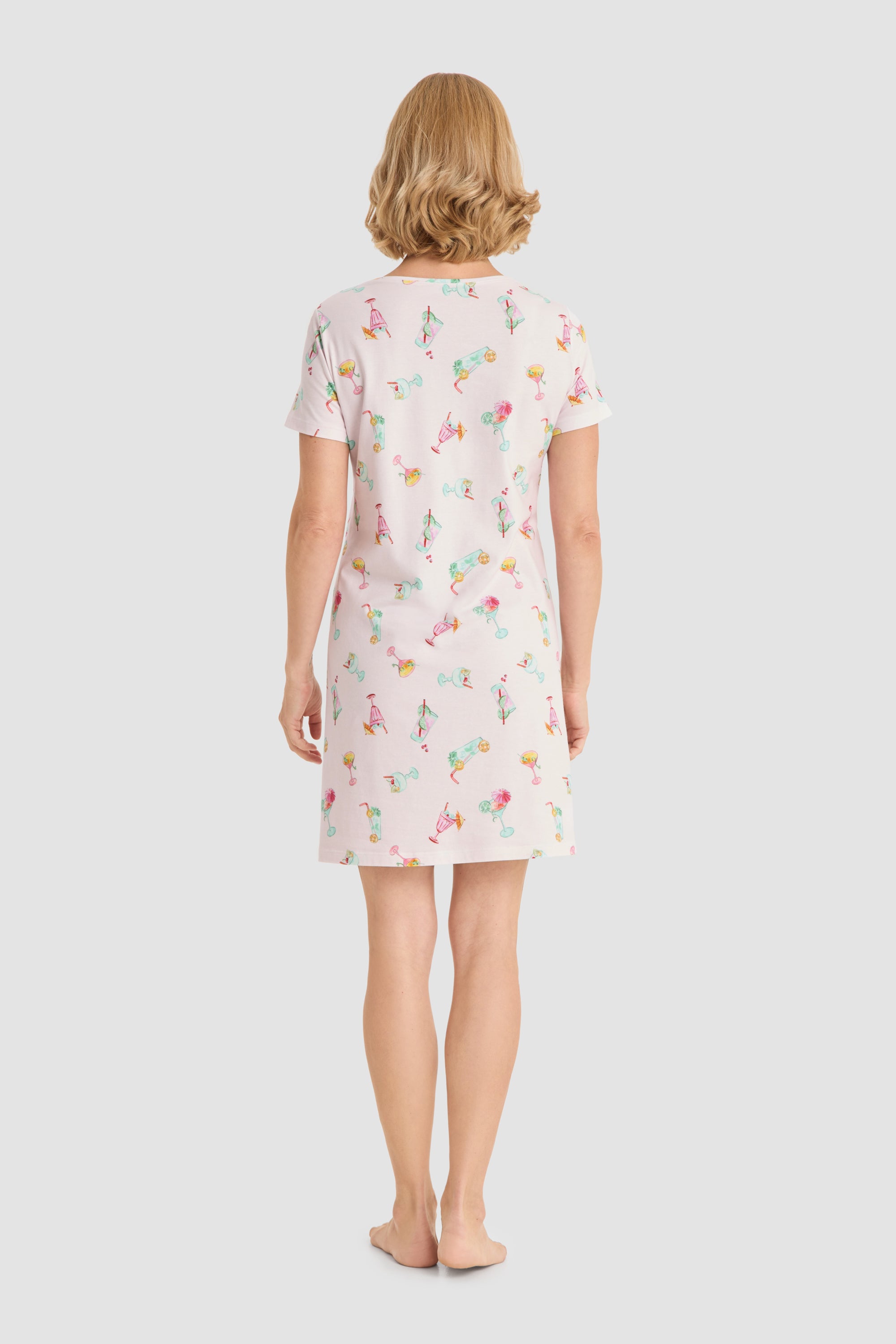 r-sch-be-happy-nachthemd-damen-rosa-cocktail-kurzarm image 3