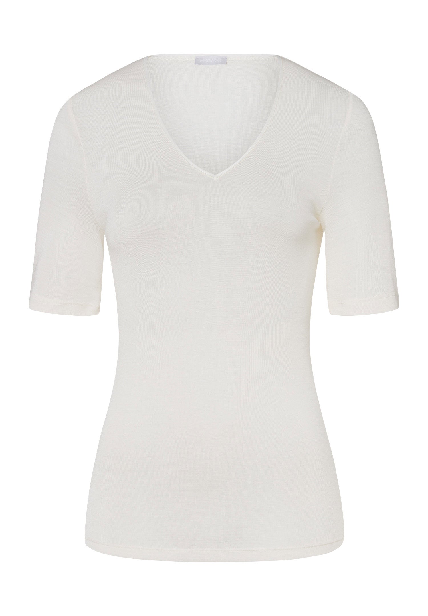hanro-woolen-silk-shirt-damen-kurzarm-cygne-wolle-seide image 1