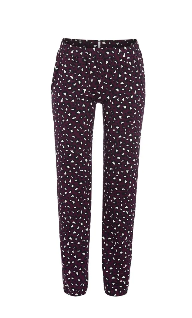ringella-hose-animalprint-damen-schlafhose-lang-baumwolle image 1