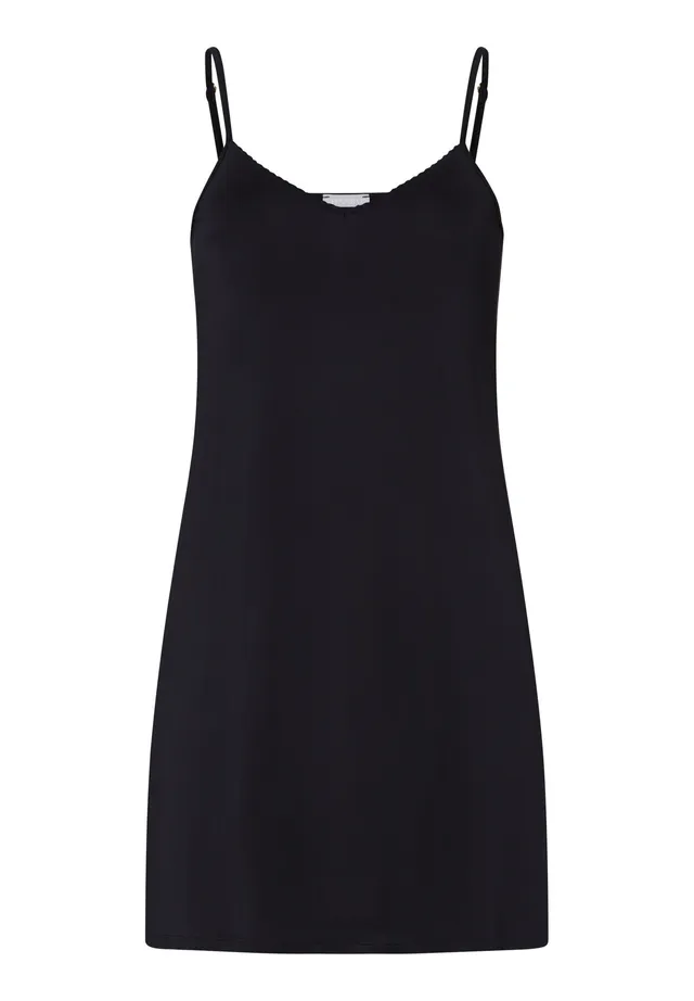 hanro-satin-deluxe-bodydress-85cm-unterkleid-schwarz image 1