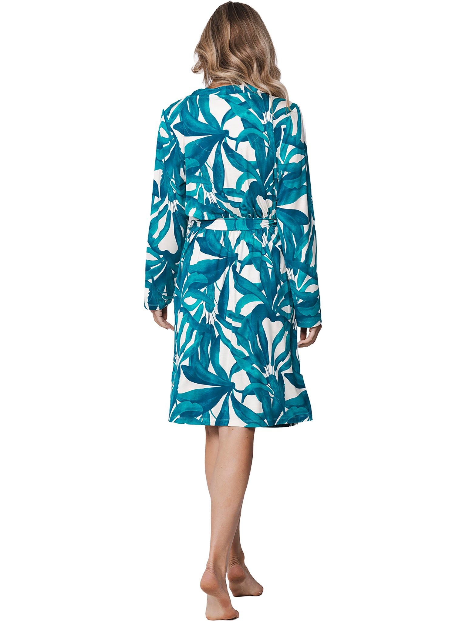 pastunette-premium-emerald-oasis-kimono-t-rkis-morgenmantel image 4