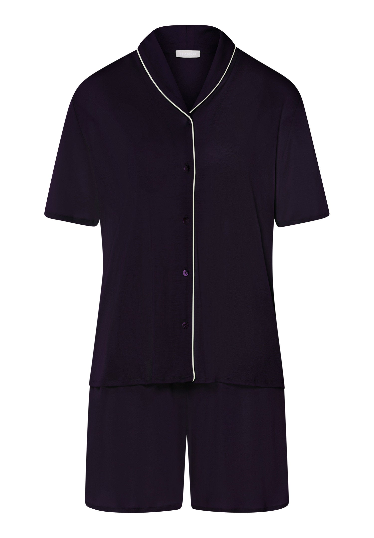hanro-natural-comfort-pyjama-077977-deep-navy-tencel-damen image 1