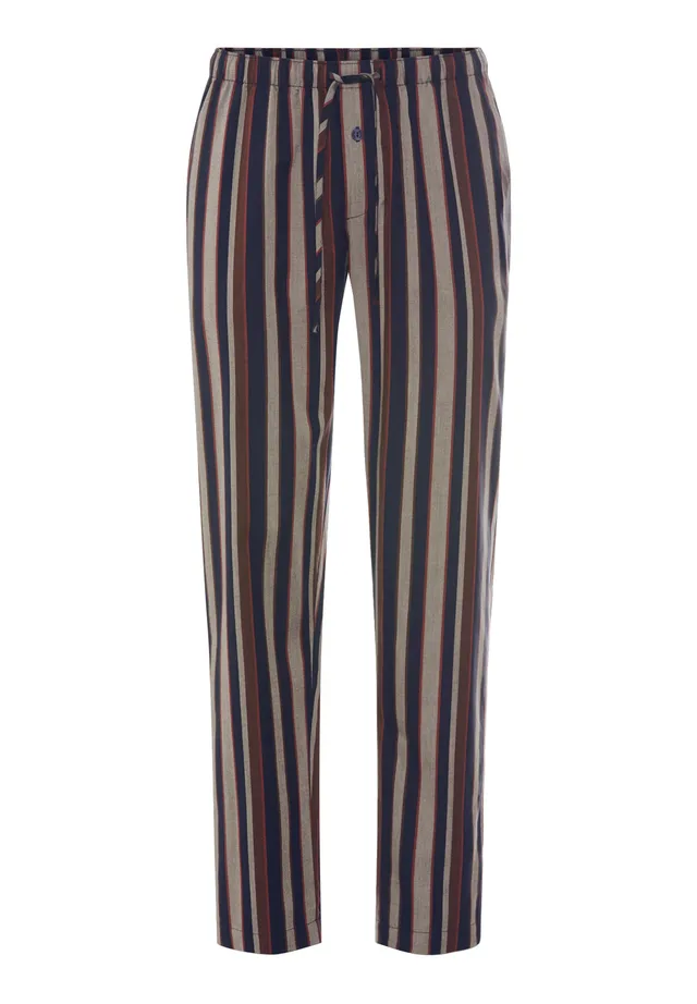 hanro-night-and-day-long-pants-schlafhose-pinecone-stripes image 1