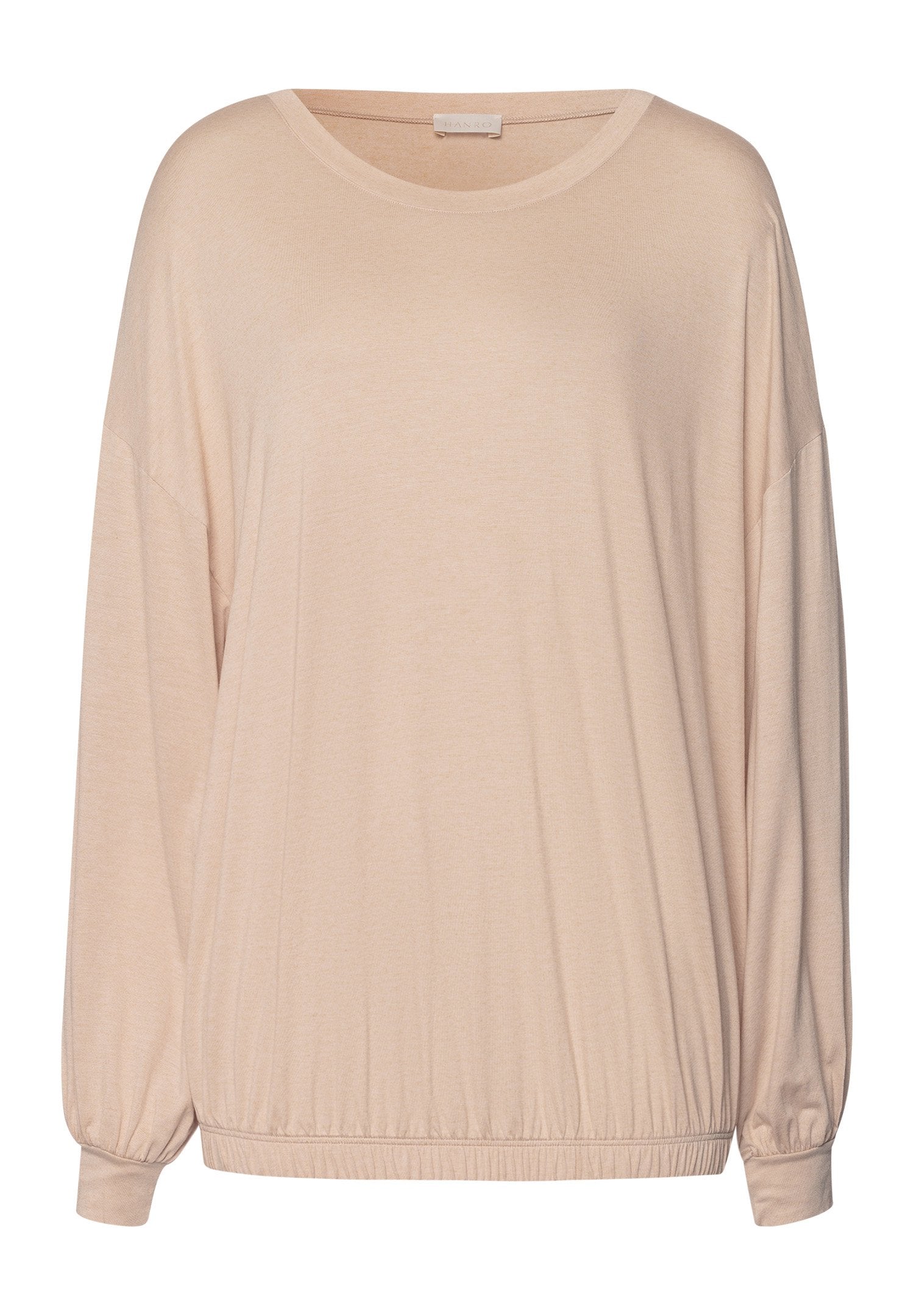 hanro-natural-wear-langarmshirt-coffee-quartz-kaschmir image 1