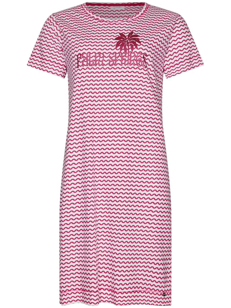 pastunette-myrebelle-palm-springs-nachthemd-rosa-bio-baumwolle image 1