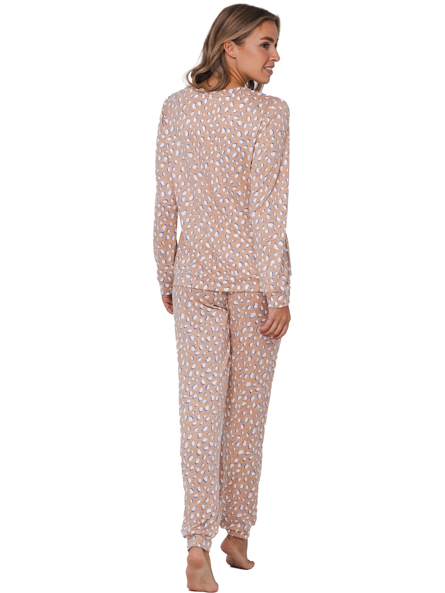 rebelle-cosy-frost-pyjama-beige-warmer-fleece-schlafanzug image 4