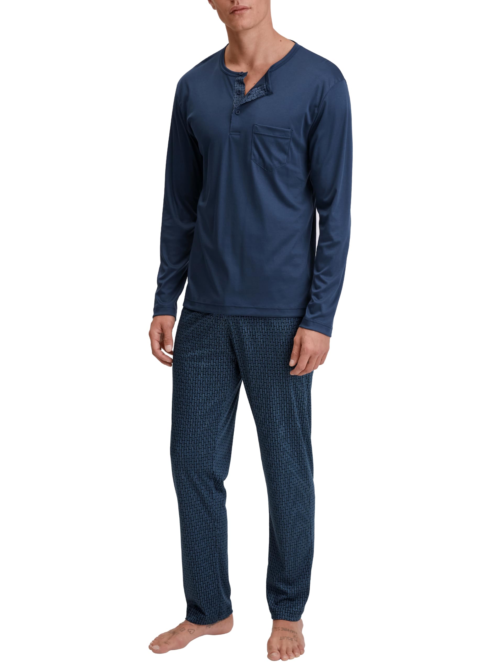 calida-relax-superlight-pyjama-herren-tea-green-gr-50-leicht image 5