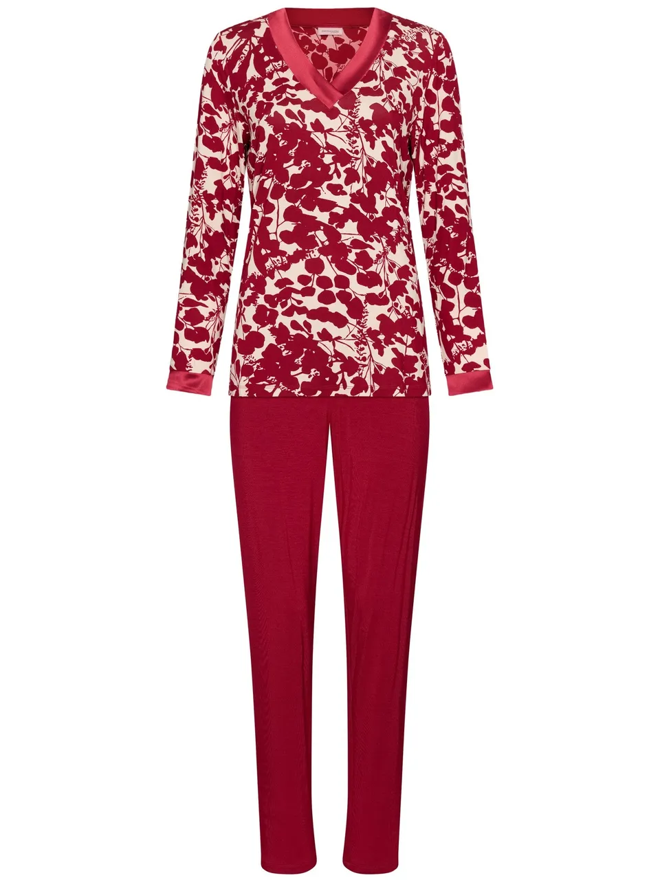 pastunette-premium-scarlet-bloom-pyjama-rot-blumen image 1