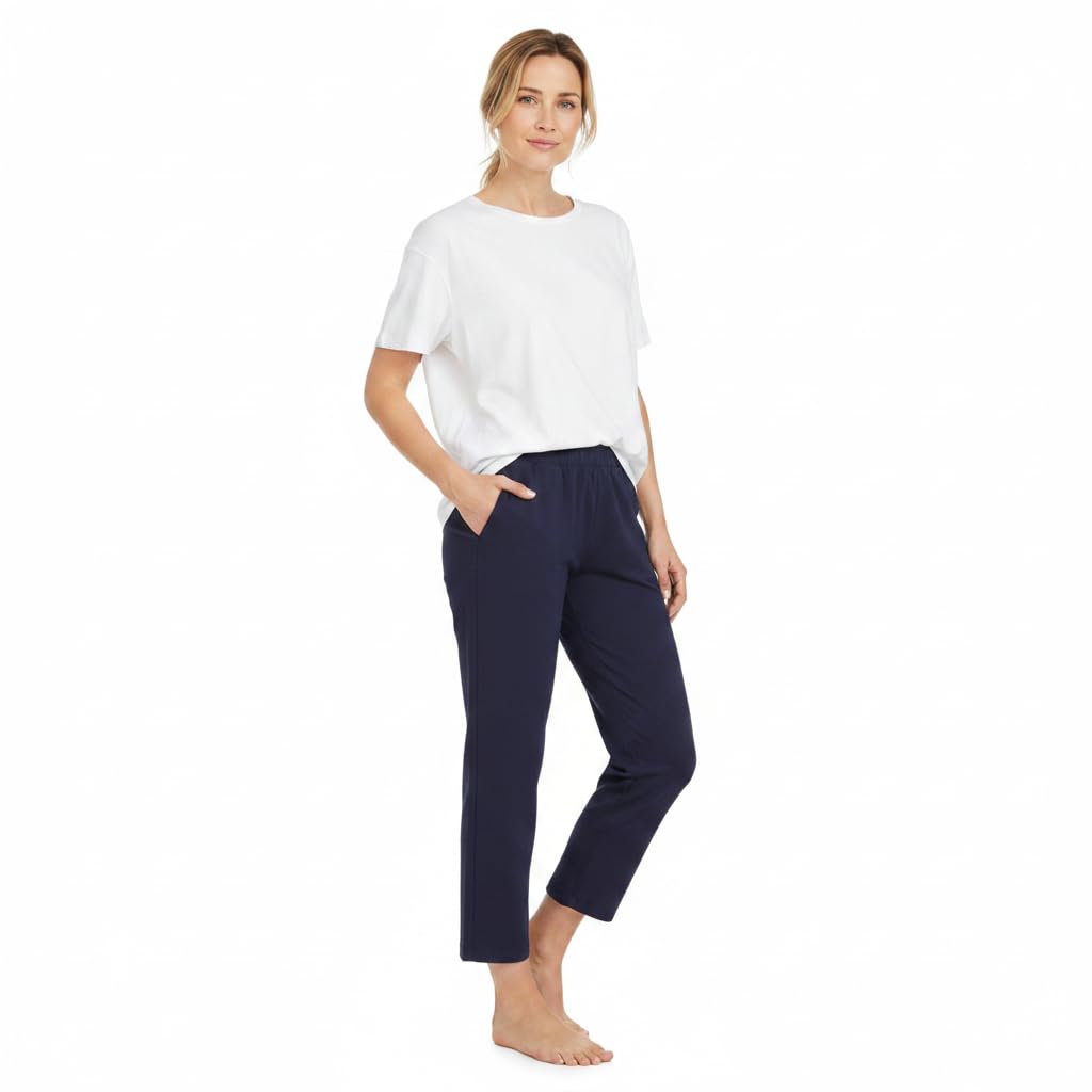 ringella-women-men-damen-7-8-loungehose-blue-navy-36-uni image 3