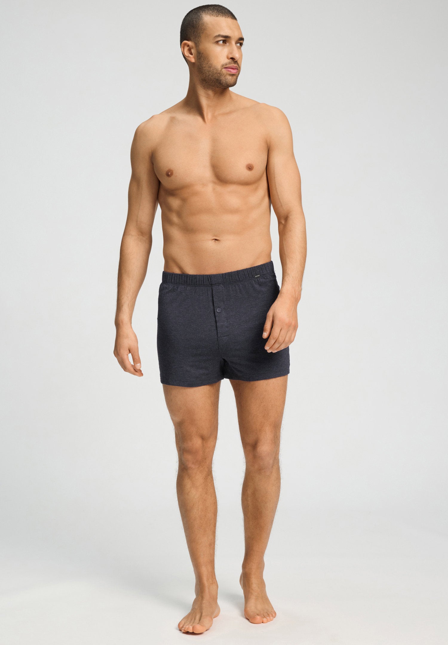 hanro-casuals-073207-boxershorts-charcoal-melange-viskose image 6