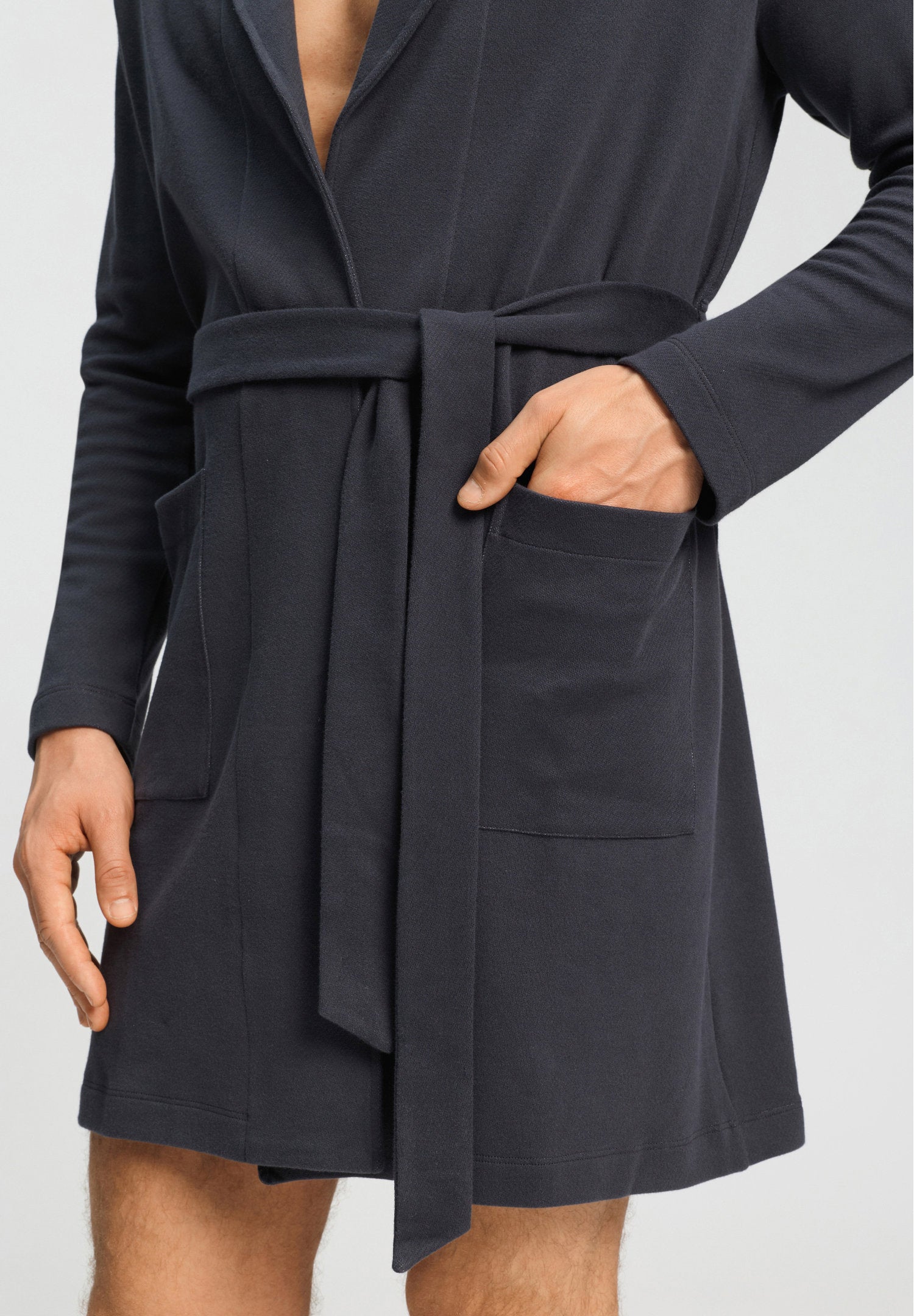 hanro-travelwear-robe-baumwollmantel-smokey-charcoal image 6