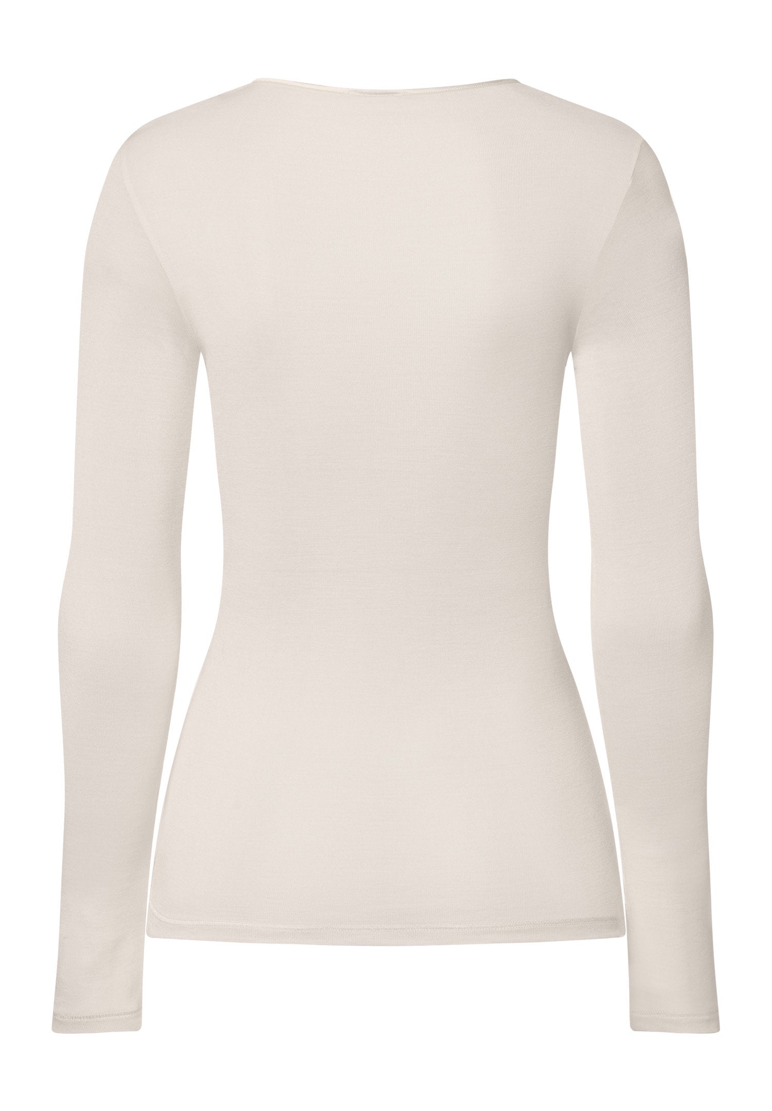 hanro-pure-silk-langarm-shirt-damen-creme-seide image 3