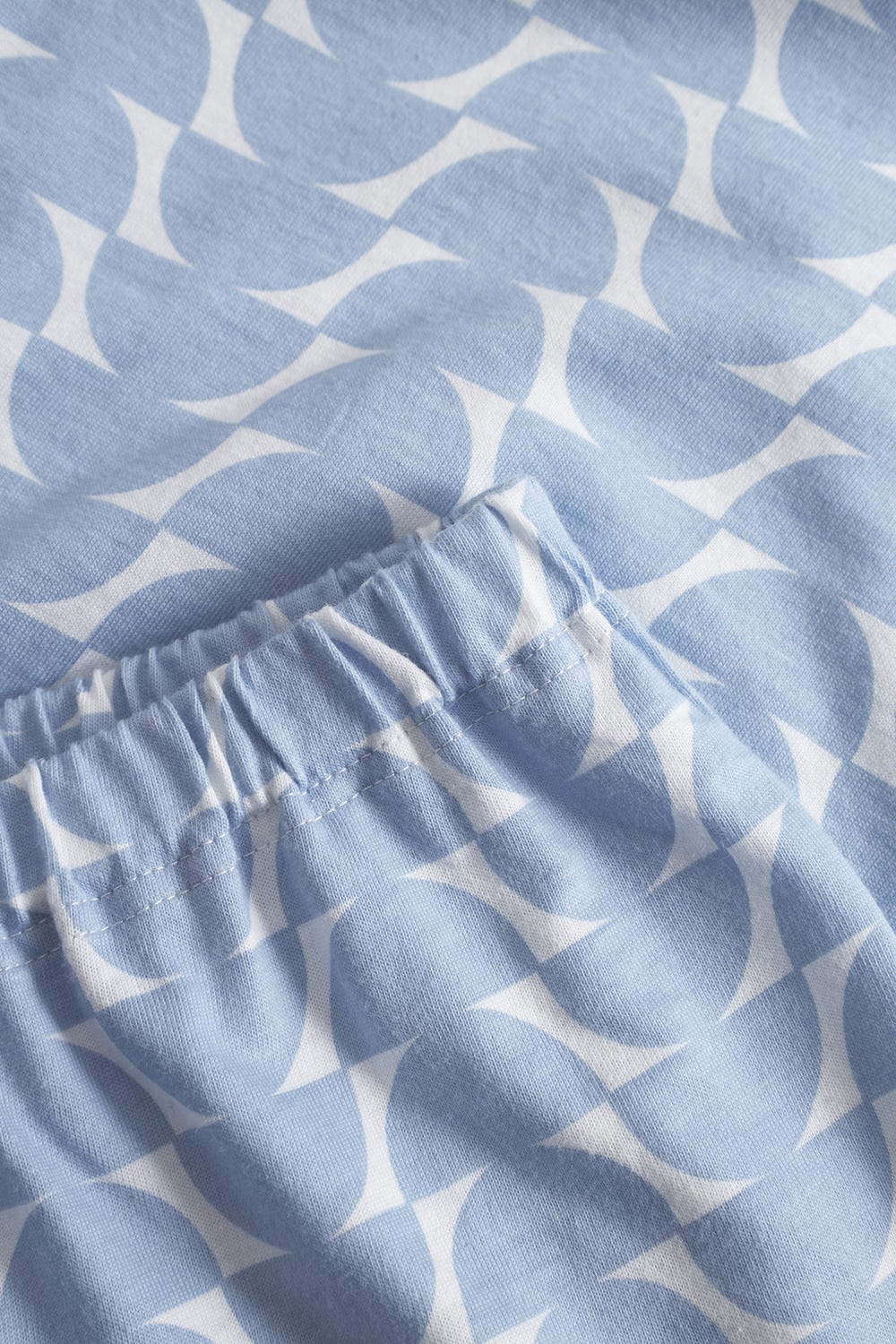 r-sch-be-happy-pyjama-damen-blau-lang-retromuster image 6