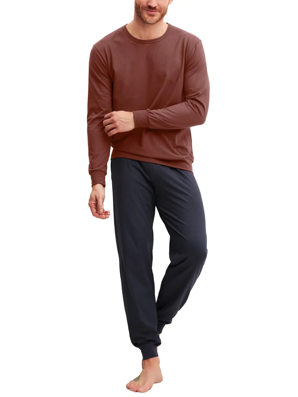 calida-relax-essentials-herren-pyjama-gr-50-mit-b-ndchen image 1