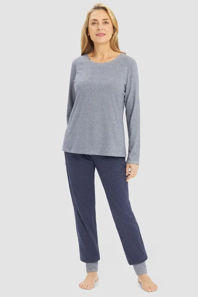 r-sch-be-happy-pyjama-lang-blau-ringel-jersey image 1