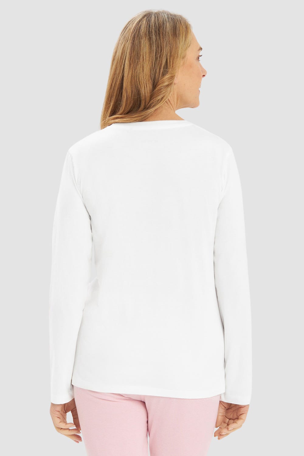 r-sch-be-happy-shirt-langarm-macaron-motiv-pyjama-oberteil-wei image 3