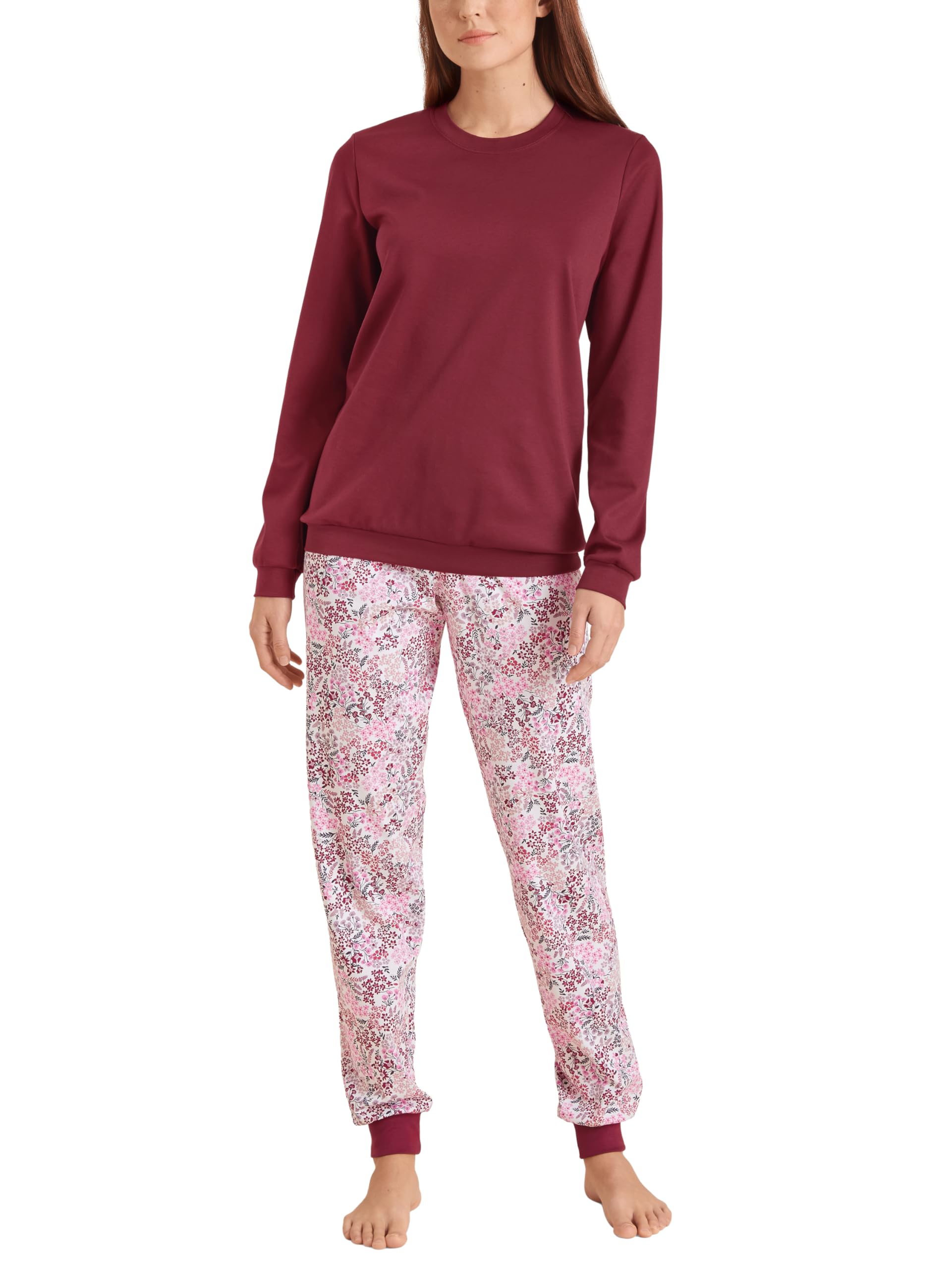 calida-favourites-dreams-midnight-flowers-pyjamaset-mars-red-48-50 image 5
