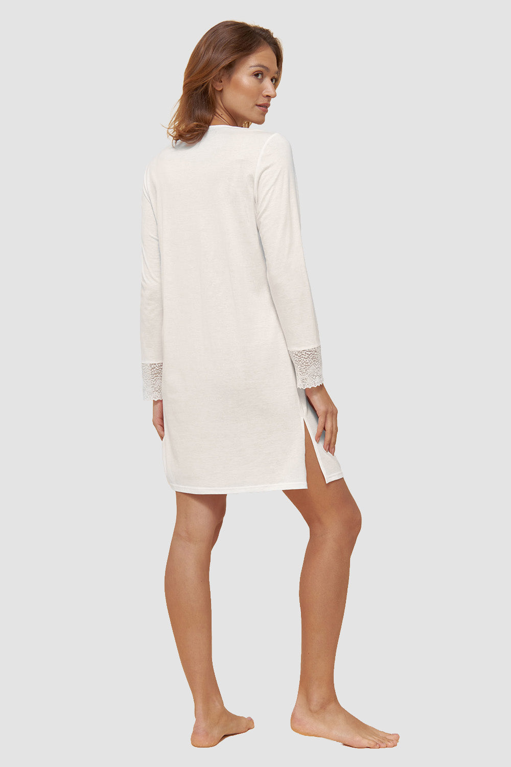 r-sch-be-happy-nachthemd-knielang-spitze-creme-langarm image 3