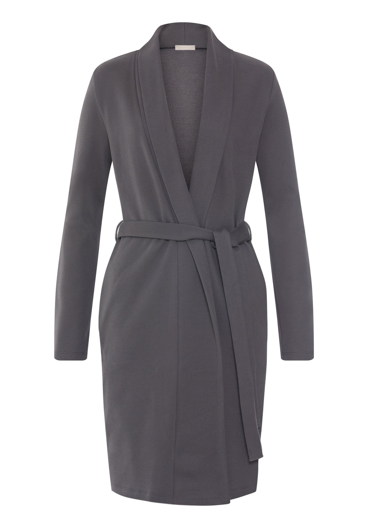 hanro-easy-wear-robe-morgenmantel-dark-sesame-baumwolle image 1