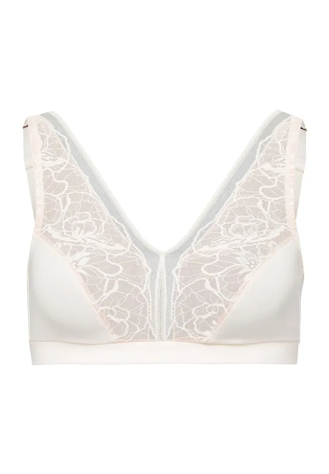 hanro-moments-selma-soft-cup-bra-warm-sand-spitze-bh image 1