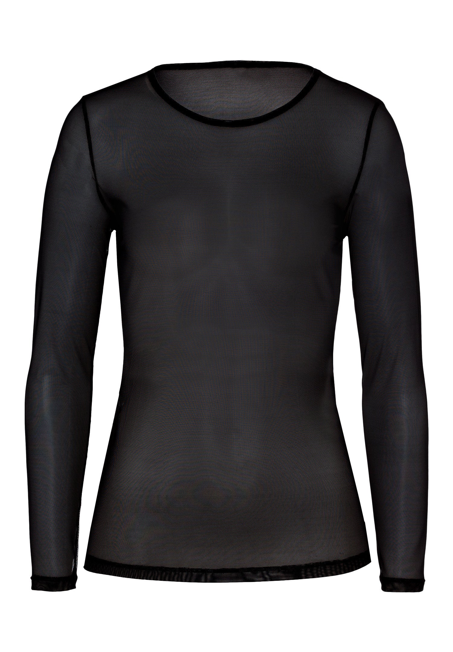 hanro-smooth-illusion-langarmshirt-schwarz-t-ll-transparent image 1