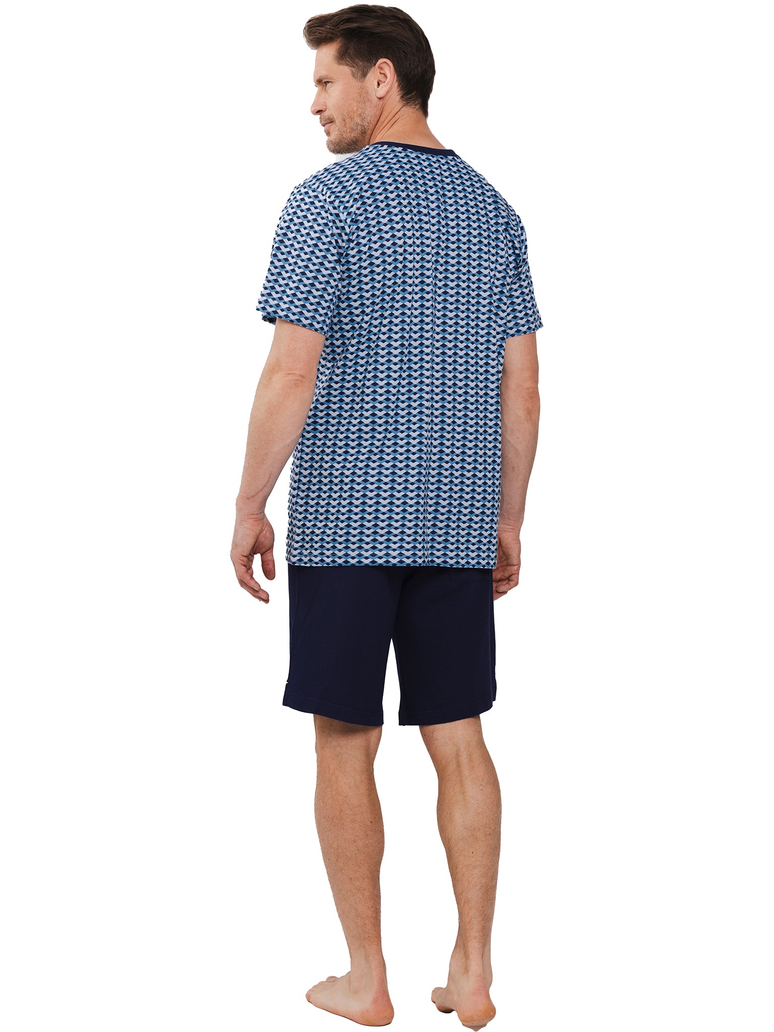 pastunette-starlit-shortama-dunkelblau-kurzpyjama-baumwolle image 3