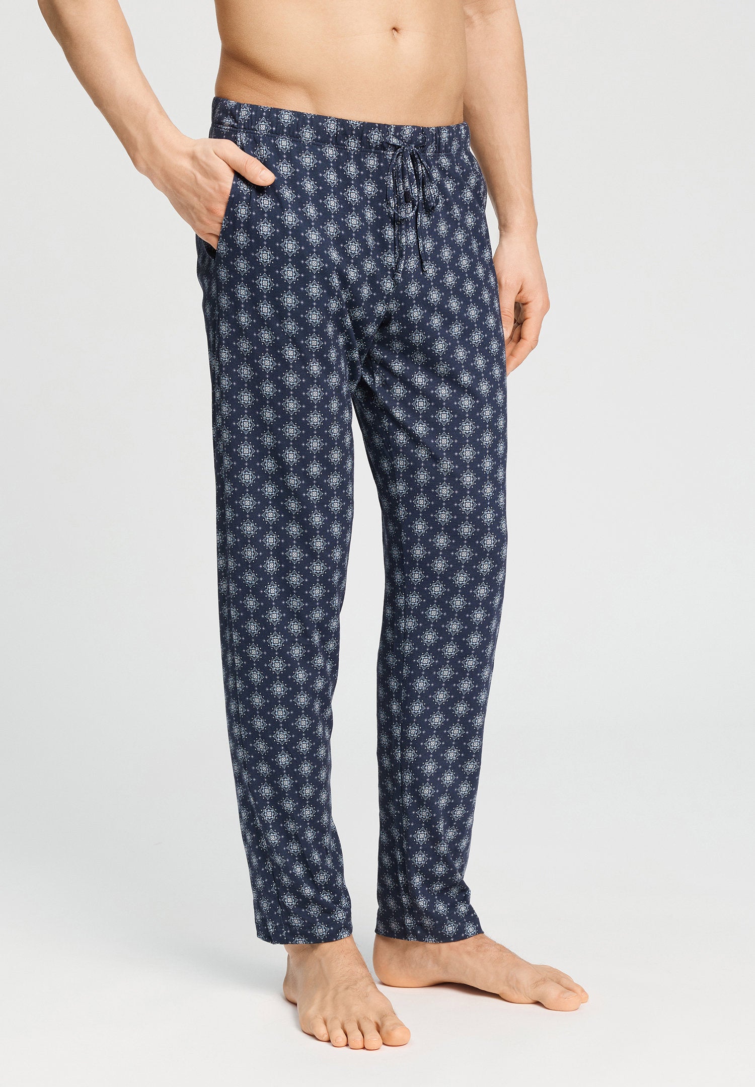 hanro-night-and-day-pyjamahose-tencel-celestial-night image 2