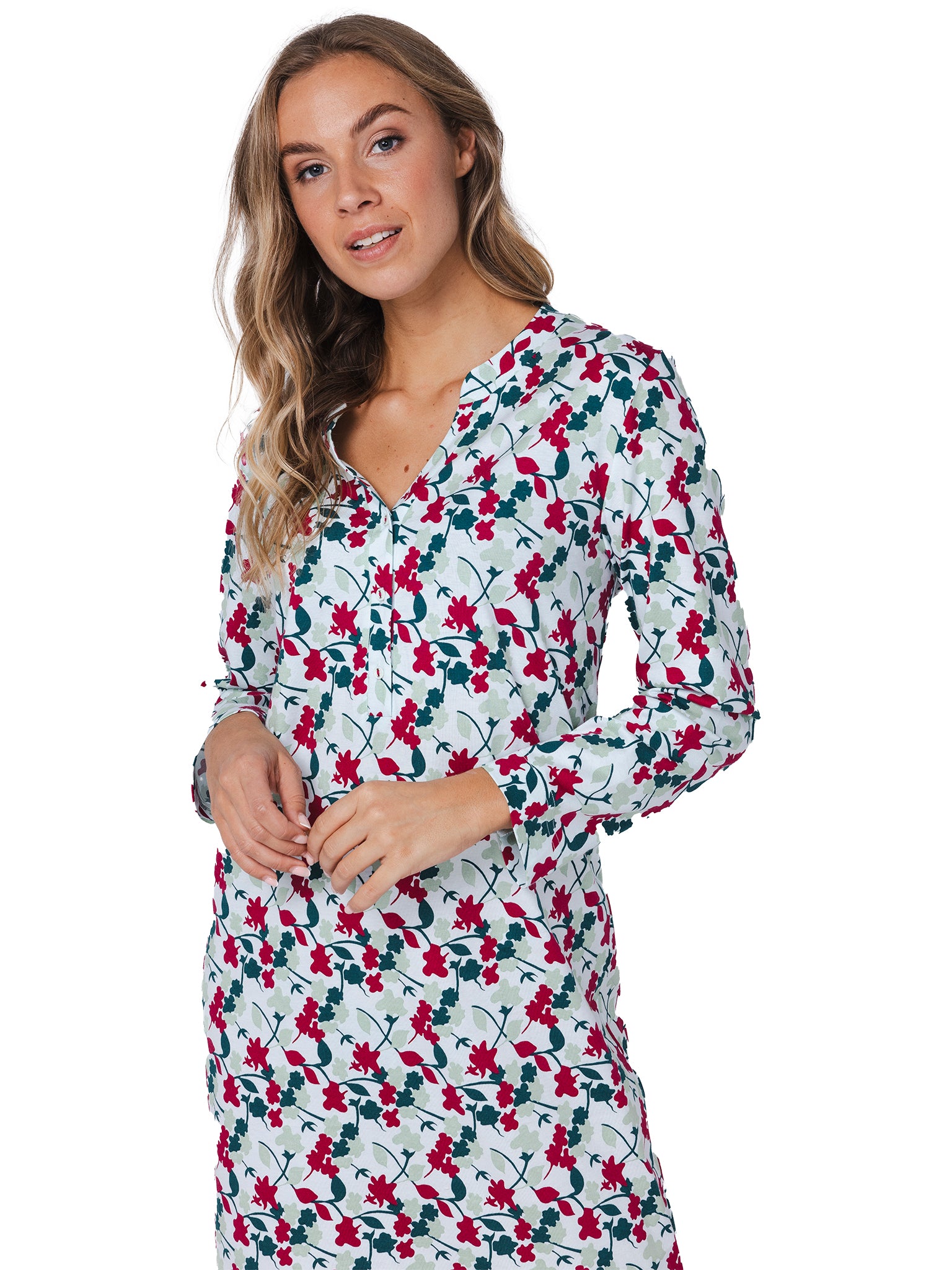 pastunette-sangria-nights-nachthemd-baumwolle-blumenprint image 4