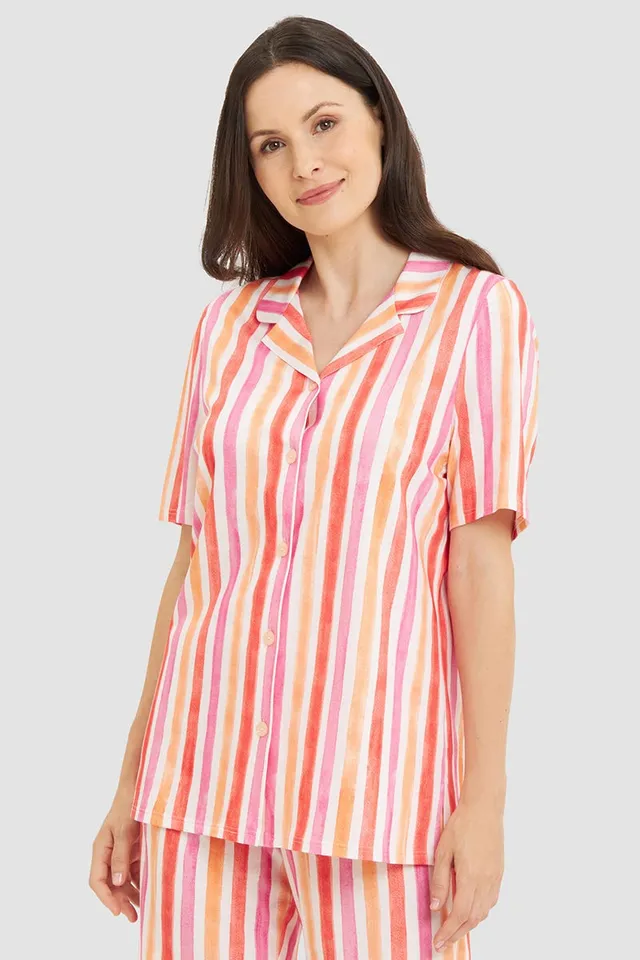 r-sch-be-happy-shirt-kurzarm-mehrfarbig-streifen image 1