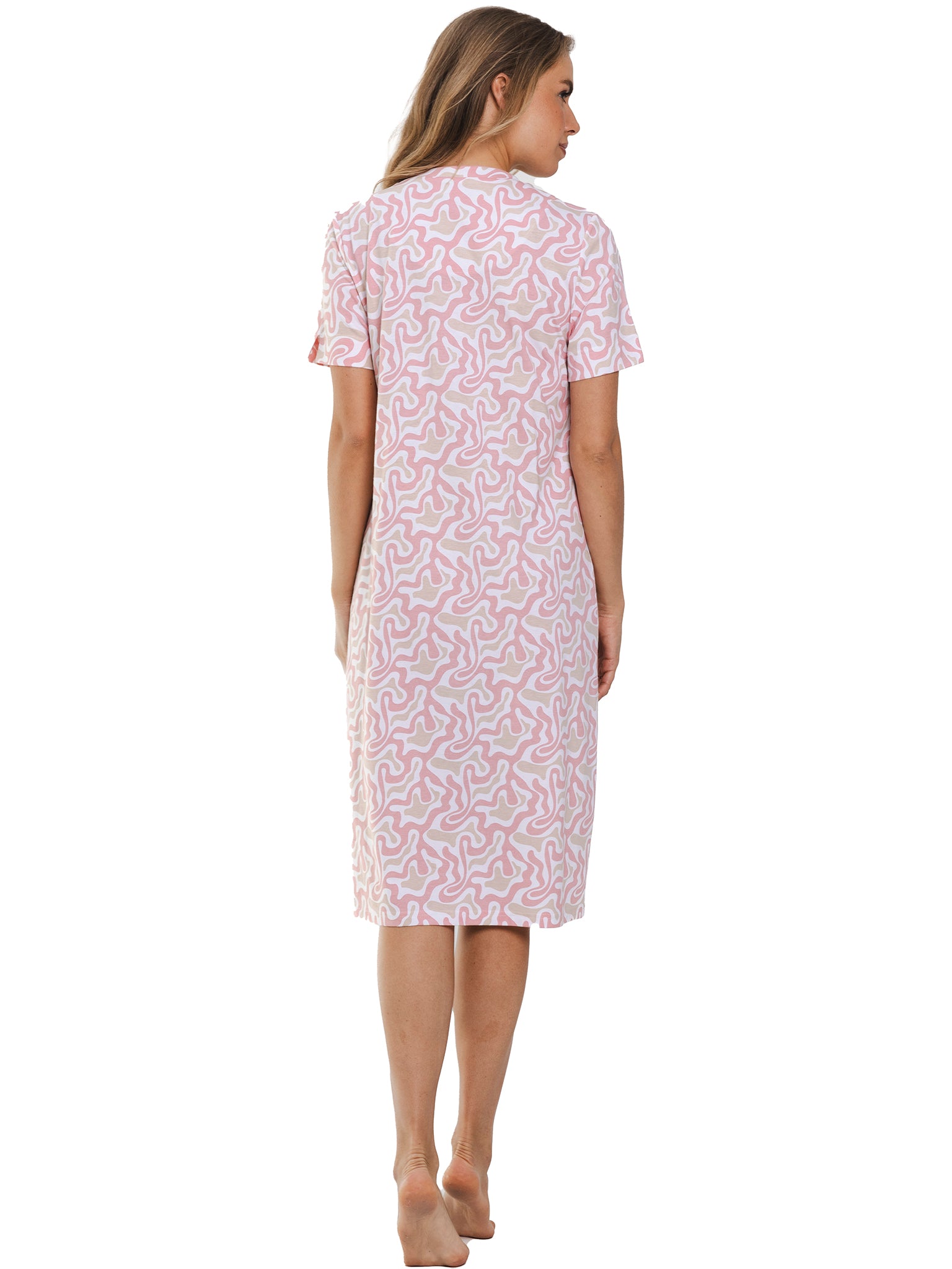 pastunette-coral-breeze-nachthemd-wei-rosa-baumwolle image 3