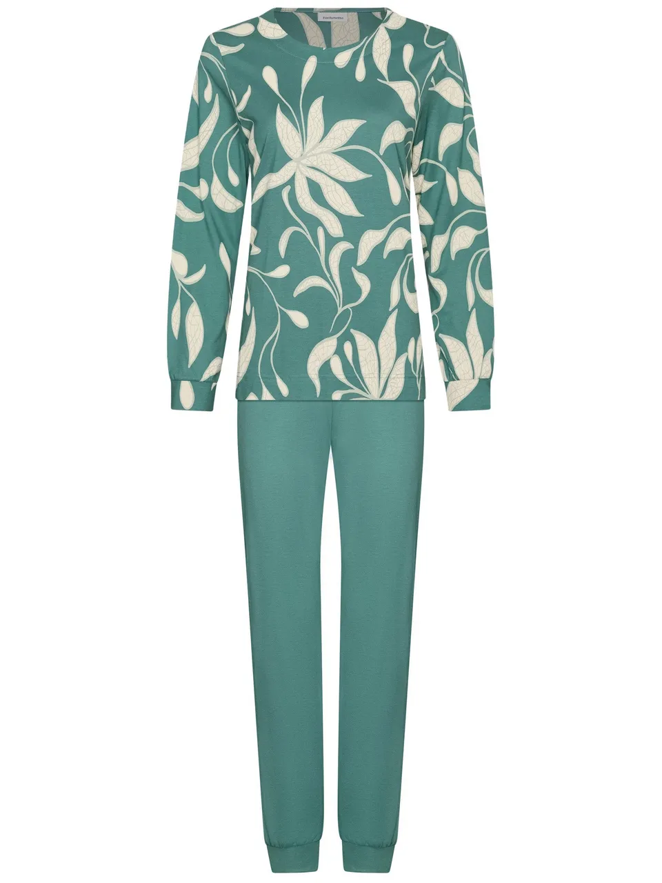 pastunette-nordic-leaf-pyjama-gr-n-baumwolle-modal-2 image 1