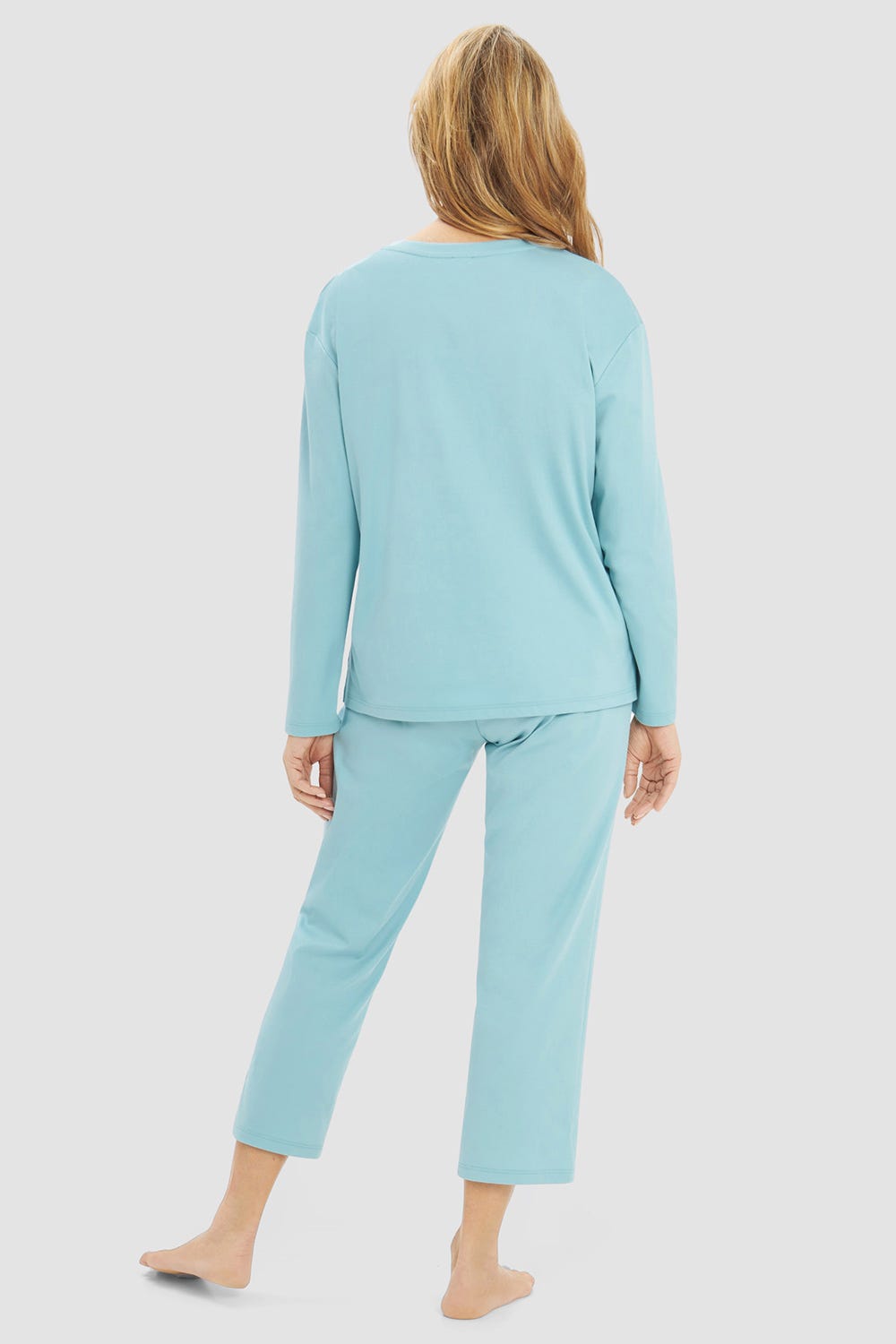 r-sch-be-happy-pyjama-damen-t-rkis-7-8-satindetail image 3