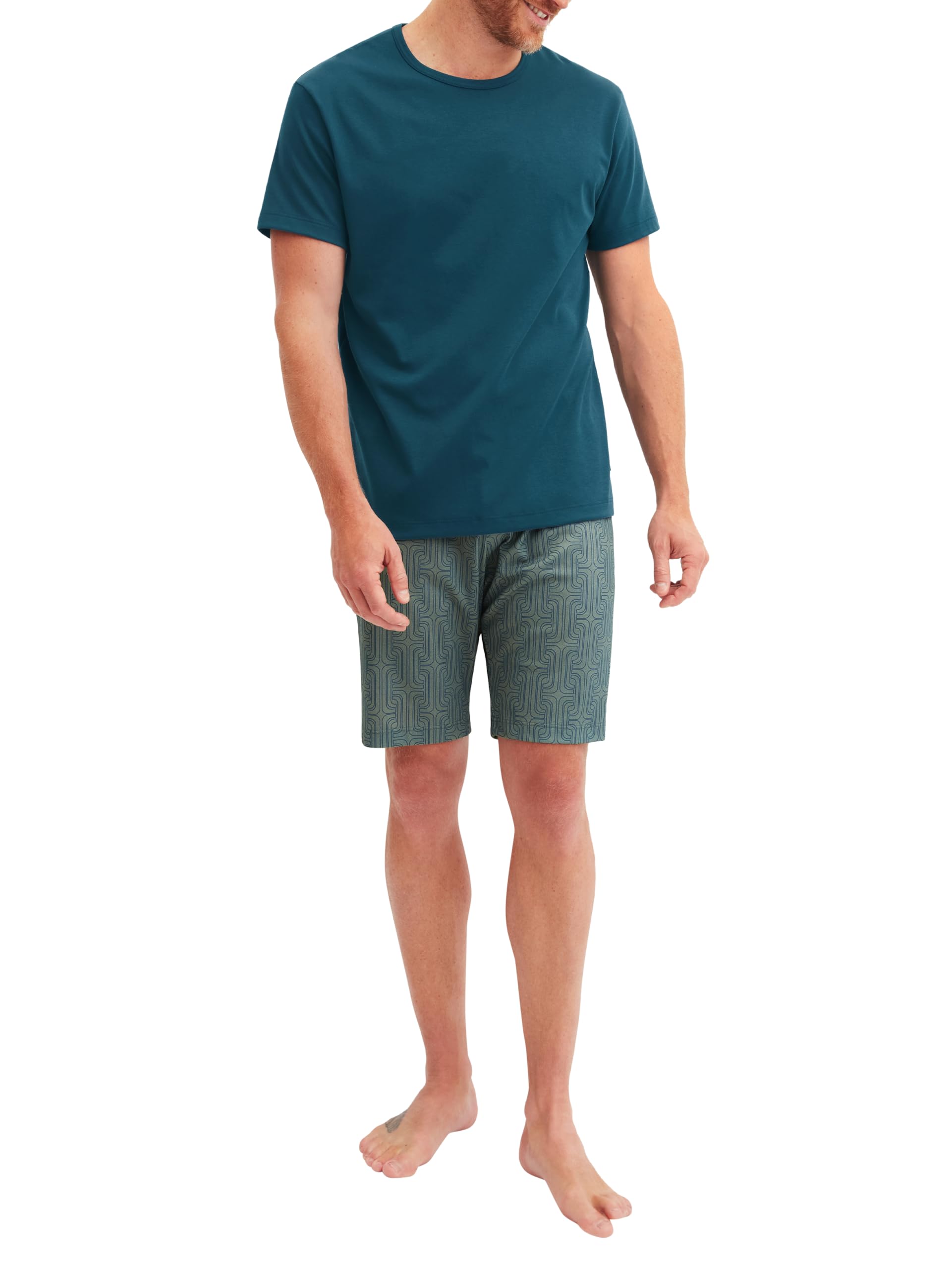 calida-relax-streamline-kurz-pyjama-herren-kurzarm-baumwolle image 1