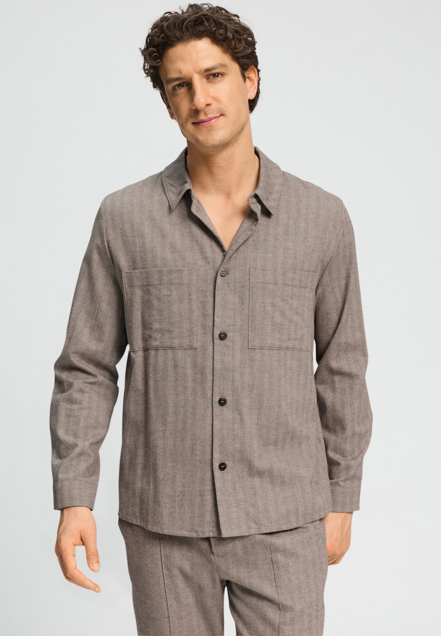 hanro-woolen-luxury-hemd-earthy-woven-wolle-fischgr-t image 3